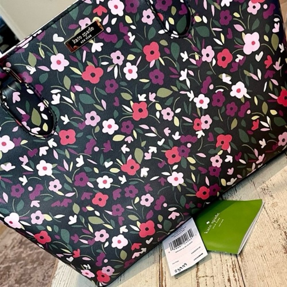 Kate Spade Laurel Way Boho Floral Medium Dally Tote Bag Like New